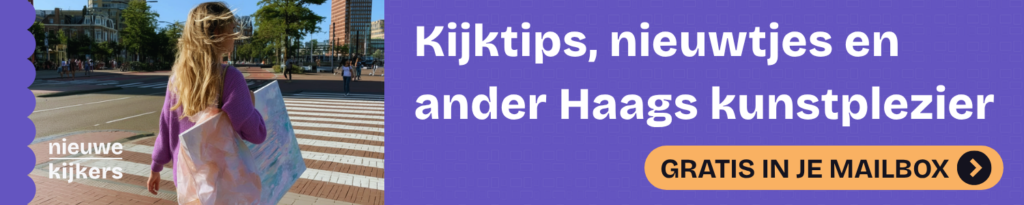 banner voor nk nieuwsbrief over kunst in den haag